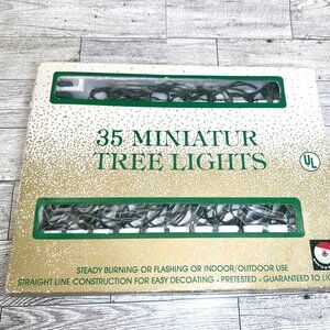 NIB Santa's World 35 Miniature RED BELL Tree Lights - Tested / Works